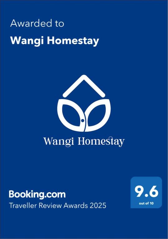 Certifikát, hodnocení, plakát nebo jiný dokument vystavený v ubytování Wangi Homestay
