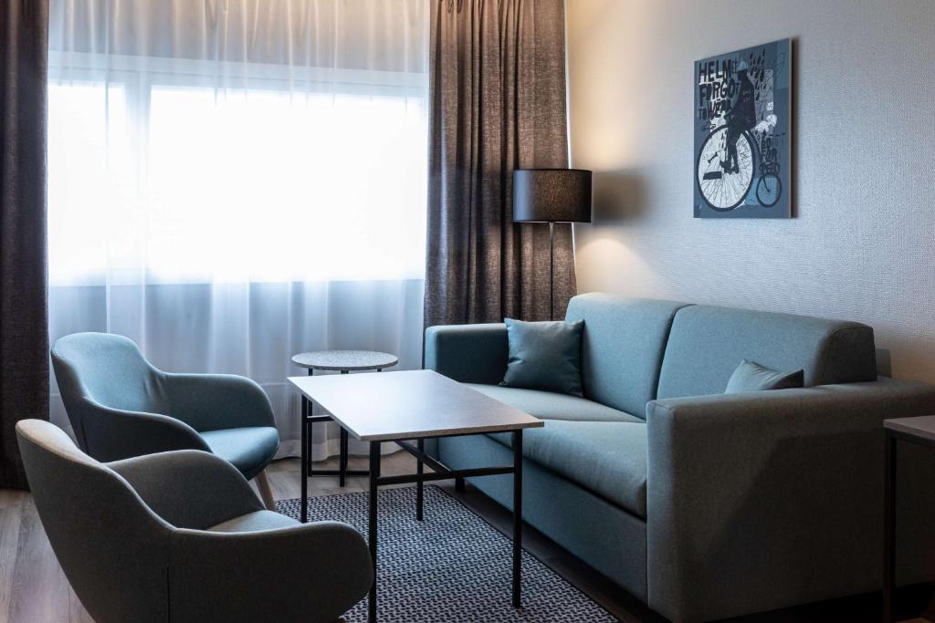 Posezení v ubytování Scandic Pasila