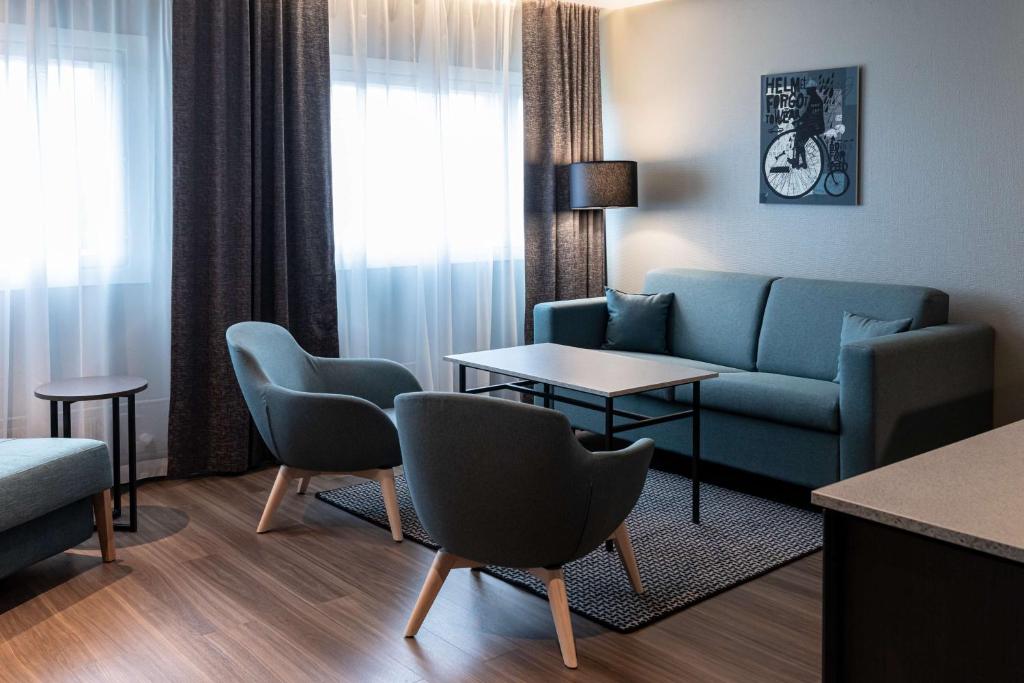 Posezení v ubytování Scandic Pasila