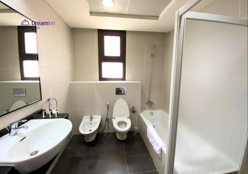 Koupelna v ubytování Dream Inn - 2BR Duplex with Ocean View