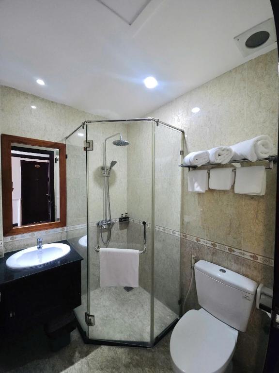 Koupelna v ubytování Lychees' Hotel