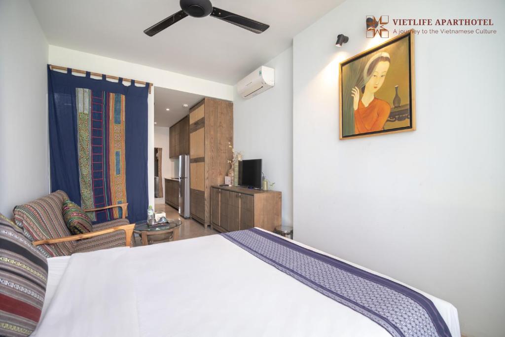 Việt Life Hotel & Apartment - Habitación Doble Deluxe Con Ducha