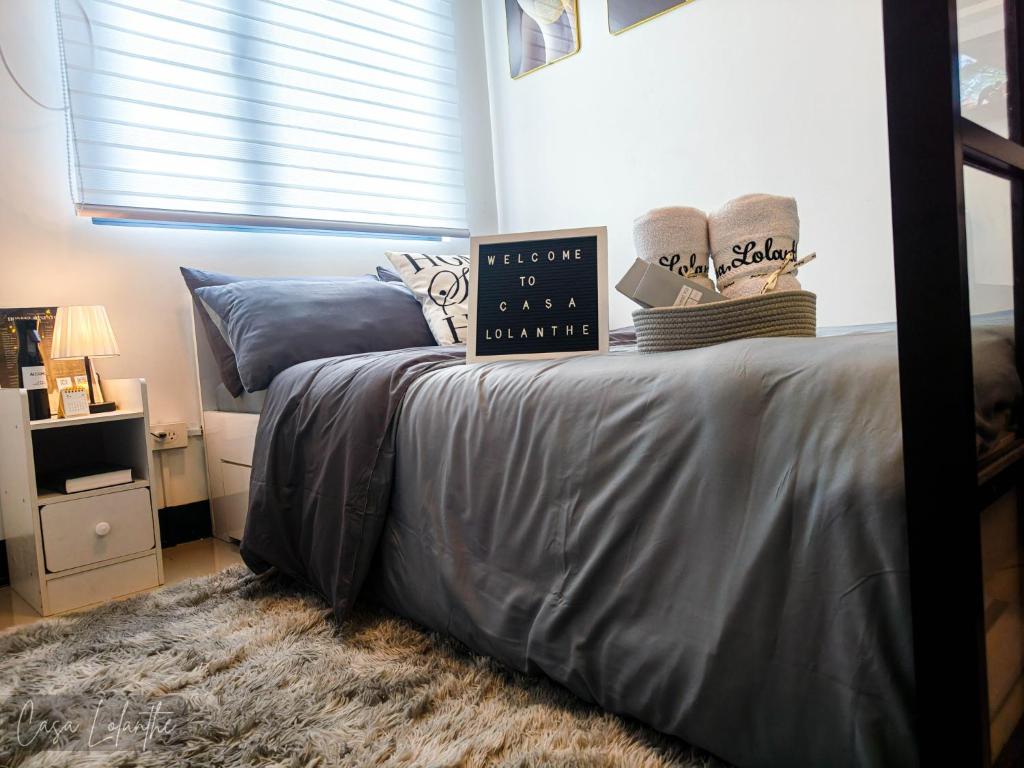 Postel nebo postele na pokoji v ubytování Casa Lolanthe Fully Furnished Studio Unit