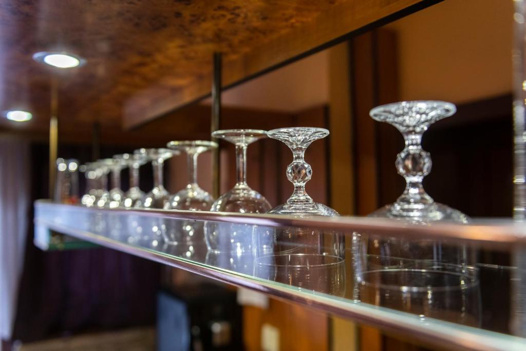 Lounge nebo bar v ubytování Hotel Kristal Gellért Hill