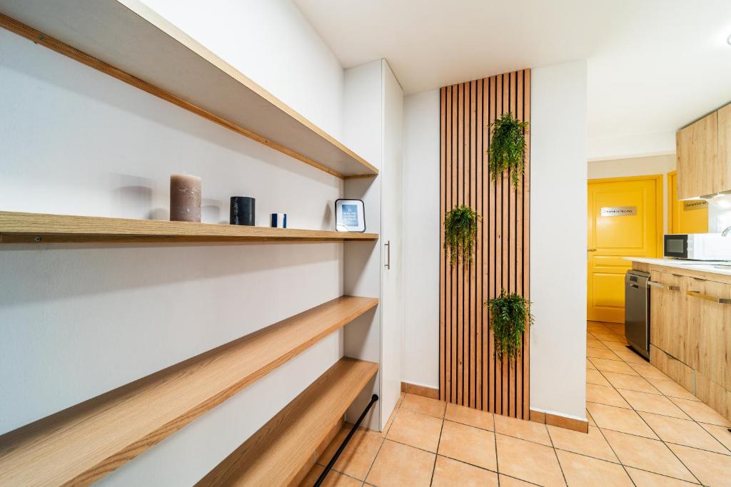 Kuchyň nebo kuchyňský kout v ubytování 1 Chambre 9 m2 en colocation avec 15 m2 partagés