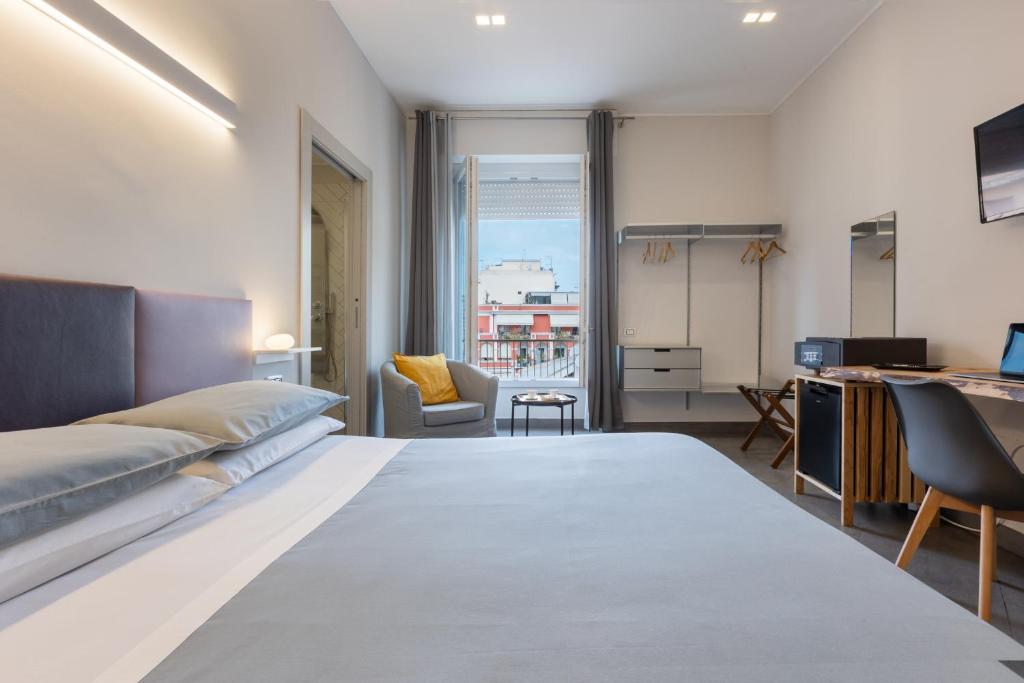 Postel nebo postele na pokoji v ubytování Centro storico via Sassari Accommodation