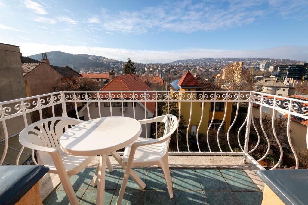 Balkón nebo terasa v ubytování Hotel Kristal Gellért Hill