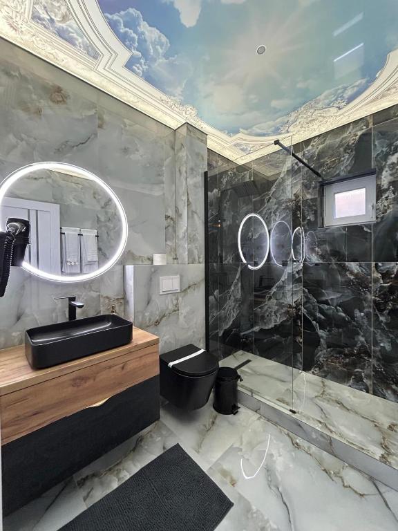Koupelna v ubytování Fit Residence