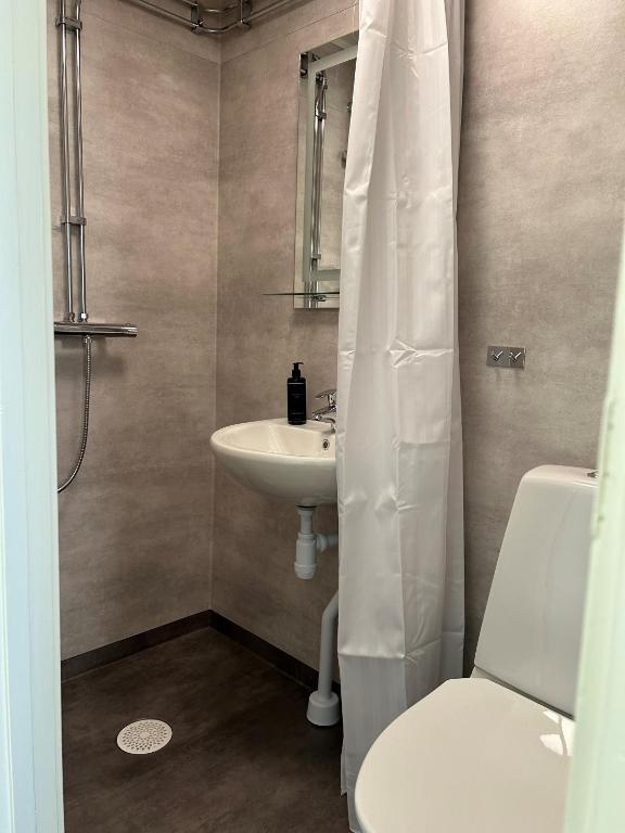 Koupelna v ubytování Grangärde Hotell
