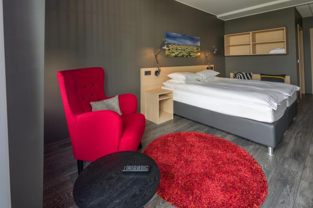 Postel nebo postele na pokoji v ubytování Alda Hotel Reykjavík