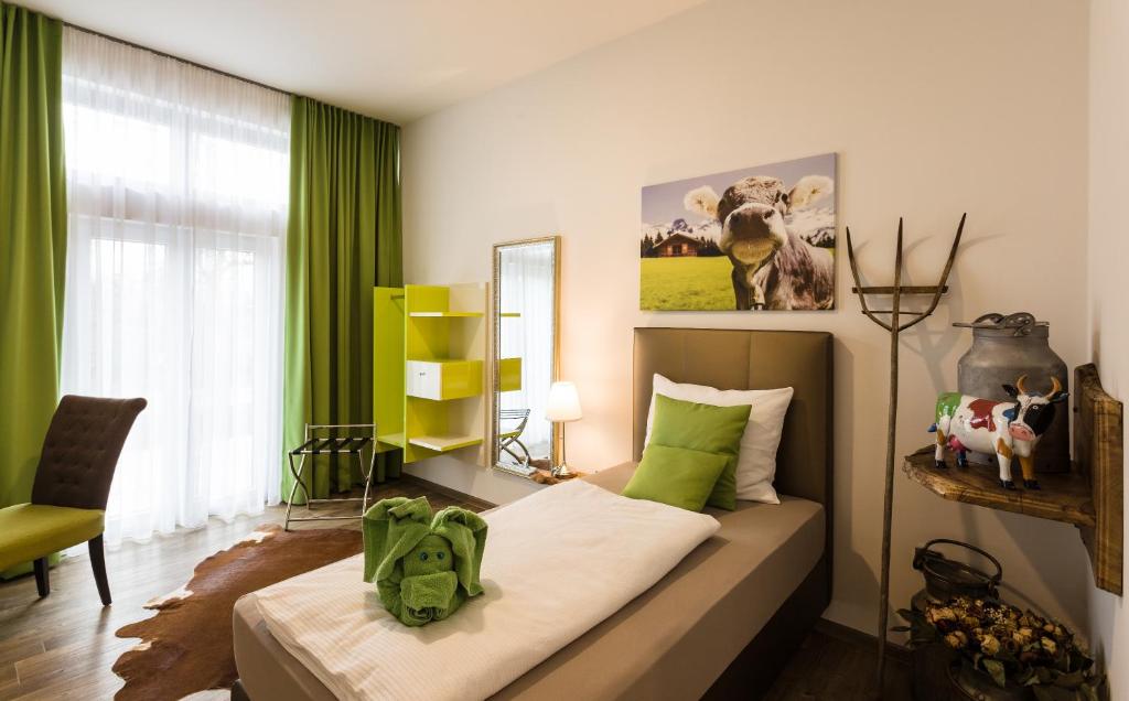 Postel nebo postele na pokoji v ubytování Wuschl Lounge