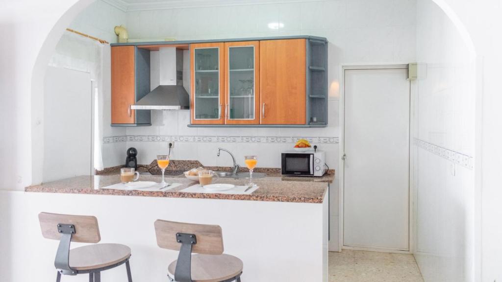 Kuchyň nebo kuchyňský kout v ubytování Villa Quevedo Torrox by Ruralidays