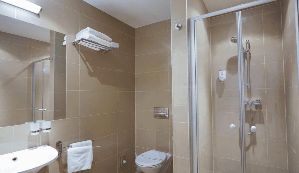 Koupelna v ubytování Hotel Residence Agnes