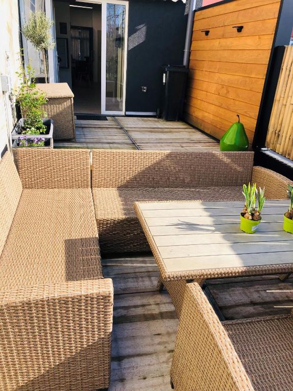 Posezení v ubytování Vakantiewoning De Passerelle