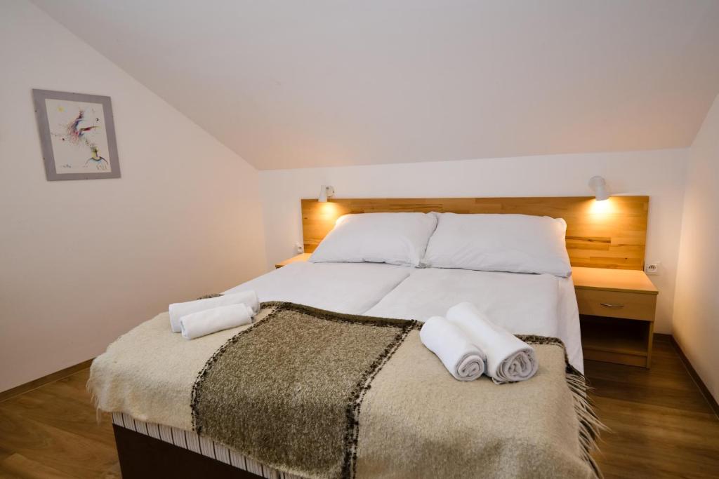 Postel nebo postele na pokoji v ubytování Wellness Vila Bohemia
