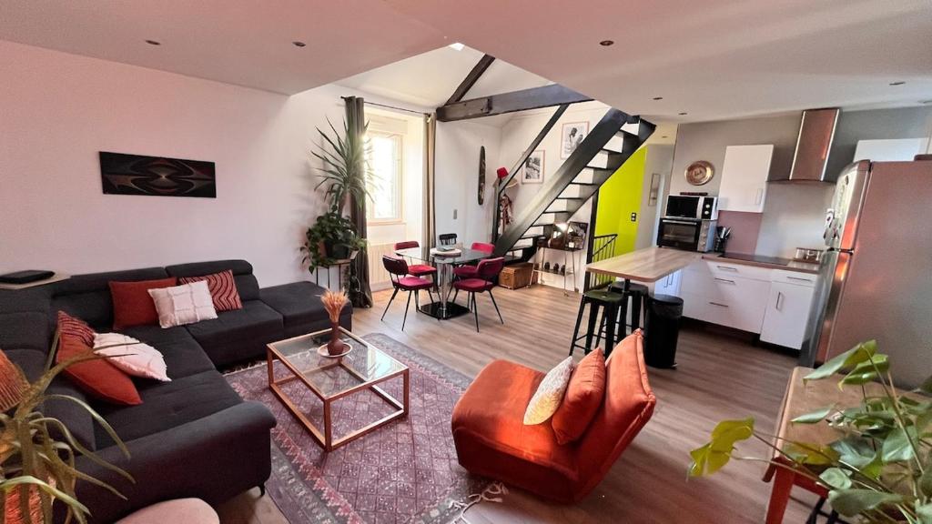 Posedenie v ubytovaní Bel appartement, proche plages pour 4 personnes, 2 chambres