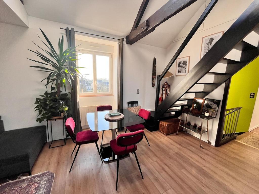 Posedenie v ubytovaní Bel appartement, proche plages pour 4 personnes, 2 chambres