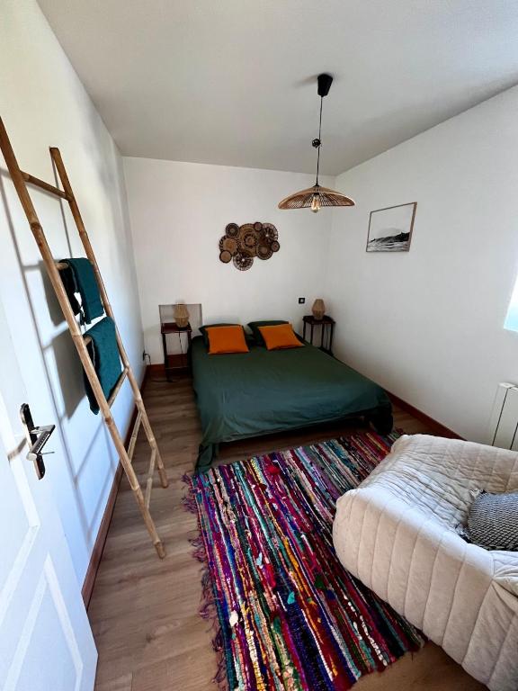 Posteľ alebo postele v izbe v ubytovaní Bel appartement, proche plages pour 4 personnes, 2 chambres