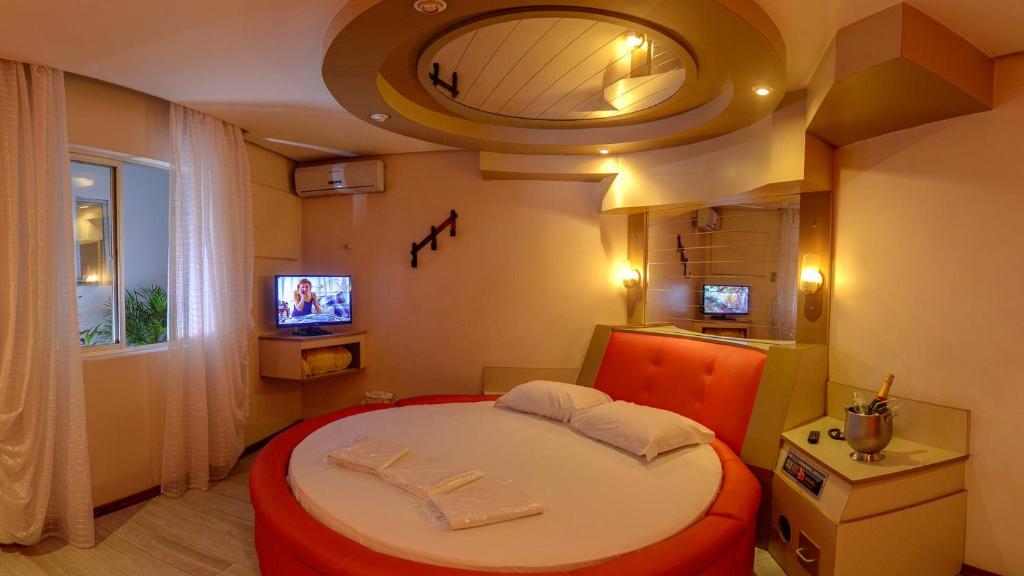 TV a/nebo společenská místnost v ubytování Motel Aquarius (Adults Only)