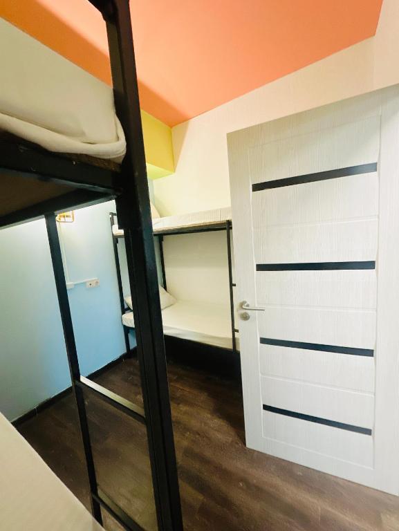 Kuchyň nebo kuchyňský kout v ubytování future hostel