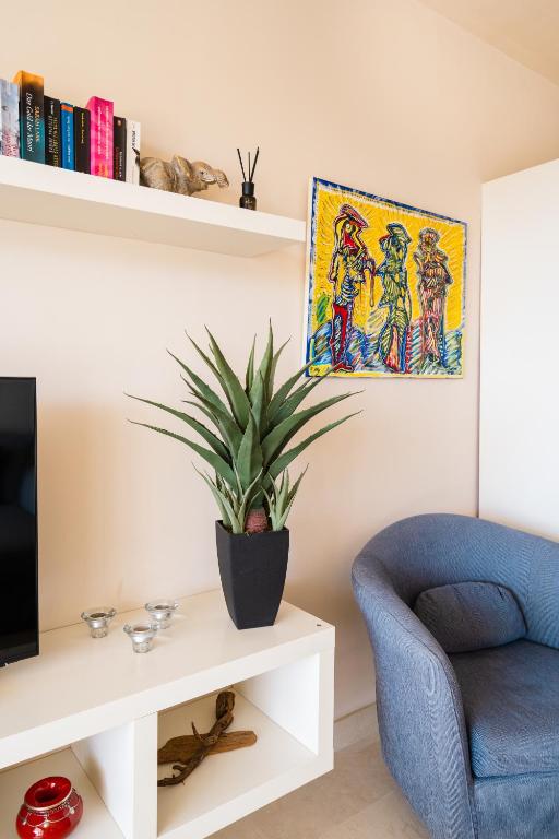 Posezení v ubytování Apartamento con impresionantes vistas al mar