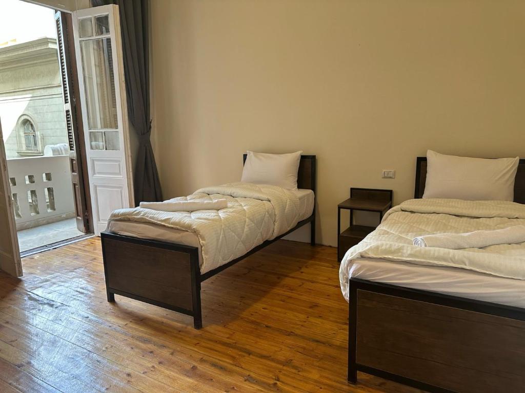 Postel nebo postele na pokoji v ubytování Hav hostel