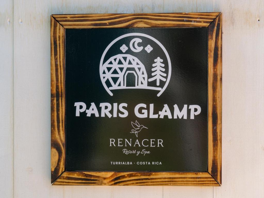 Certifikát, hodnocení, plakát nebo jiný dokument vystavený v ubytování Glamping Renacer Vistas Turrialba, Paris