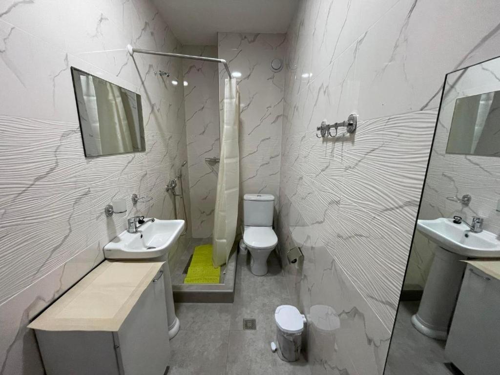Koupelna v ubytování Guest House Teo