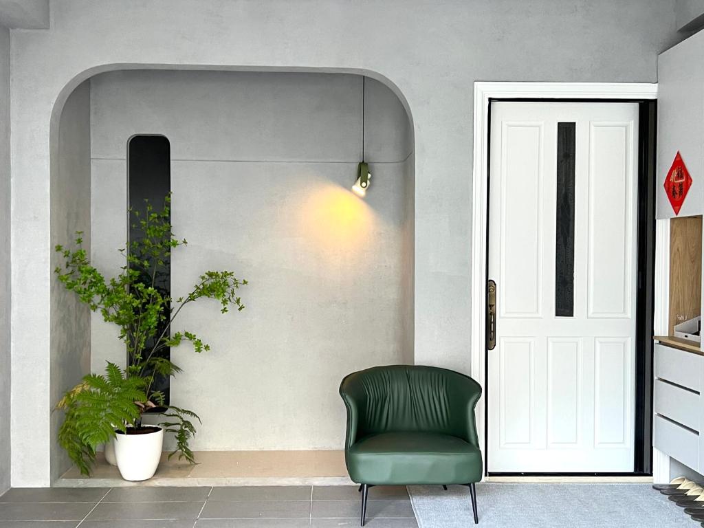 Χώρος καθιστικού στο Fugo Island Stay