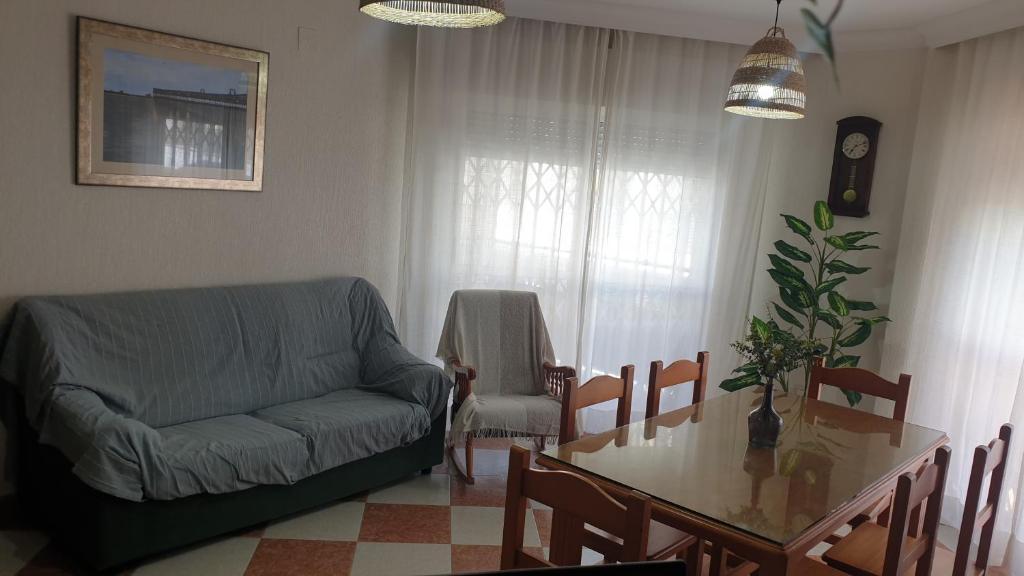Χώρος καθιστικού στο Casa Delfin