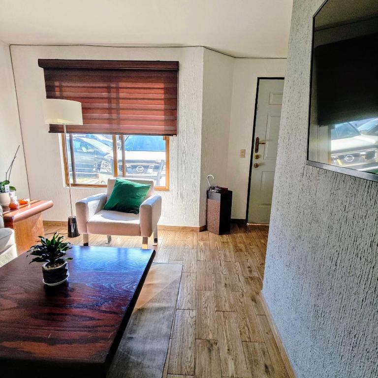 TV a/nebo společenská místnost v ubytování Casa Noriux en Gdl