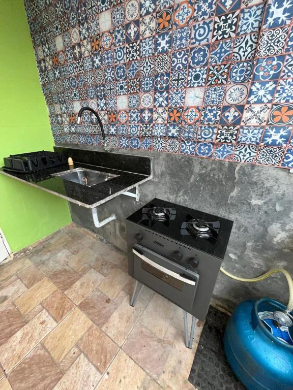 Kuchyň nebo kuchyňský kout v ubytování Solaris do Una