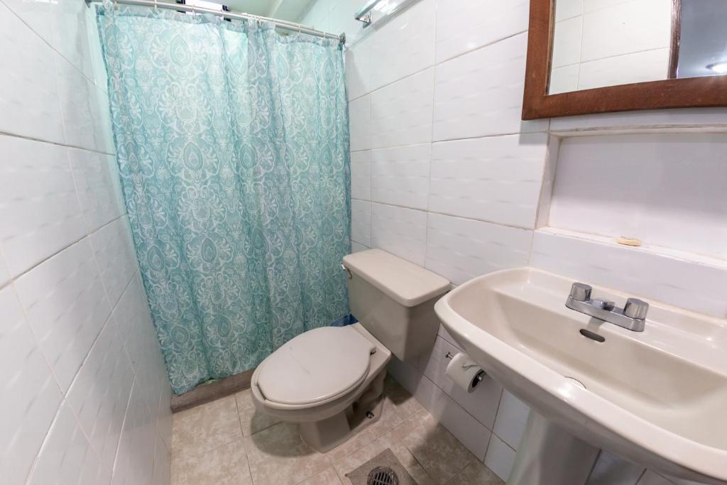 Koupelna v ubytování Hotel Ziami