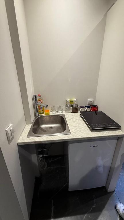 Kuchyň nebo kuchyňský kout v ubytování Konak Garavi sokak
