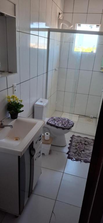Koupelna v ubytování Casa Praia Caravelle