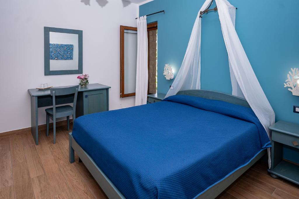 Postel nebo postele na pokoji v ubytování Antica Dimora Palinuro