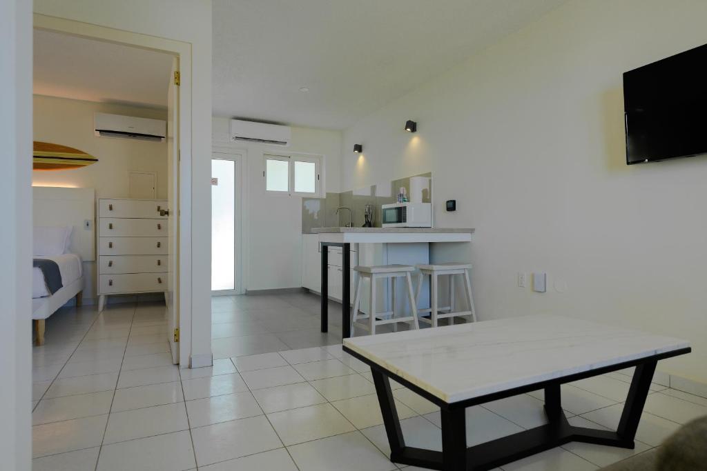 Kuchyň nebo kuchyňský kout v ubytování MERAKII SEAVIEW ESCAPE CURACAO