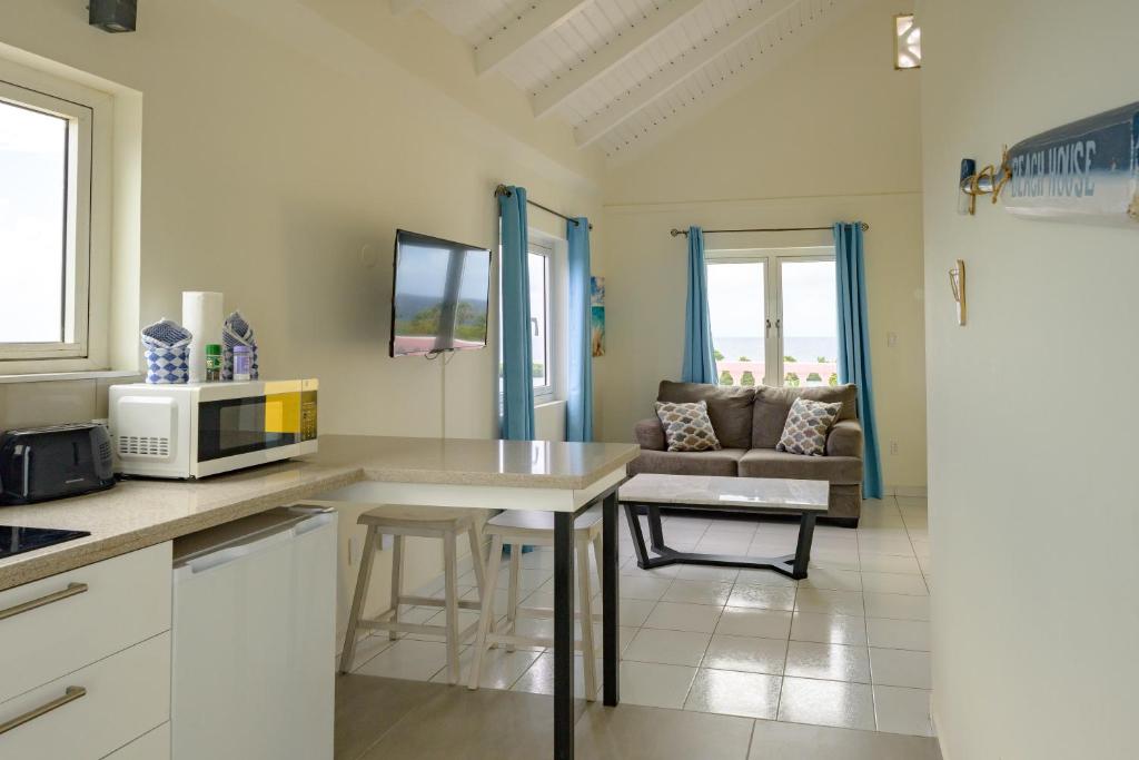 Kuchyň nebo kuchyňský kout v ubytování MERAKII SEAVIEW ESCAPE CURACAO