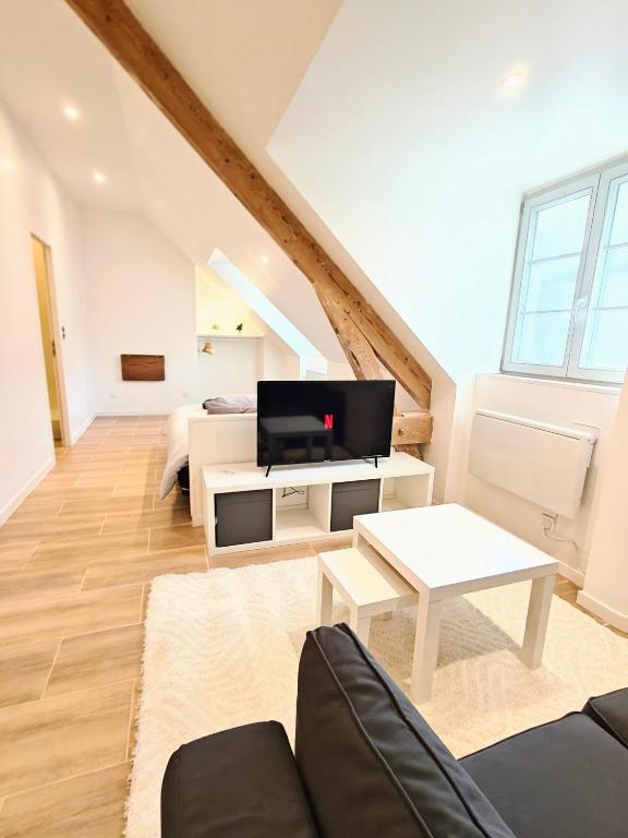 Posezení v ubytování Studio tout confort Châtel Guyon