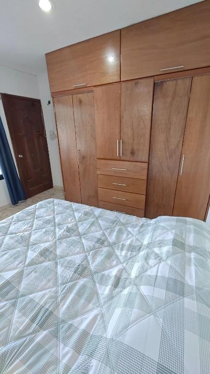 Postel nebo postele na pokoji v ubytování Habitacion Codice Maya 1