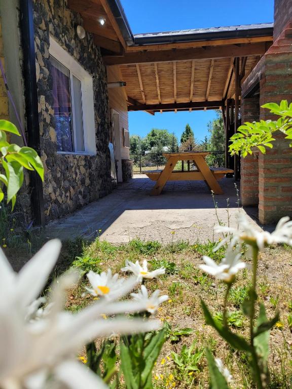 Zahrada ubytování Cabaña Ty Bryn