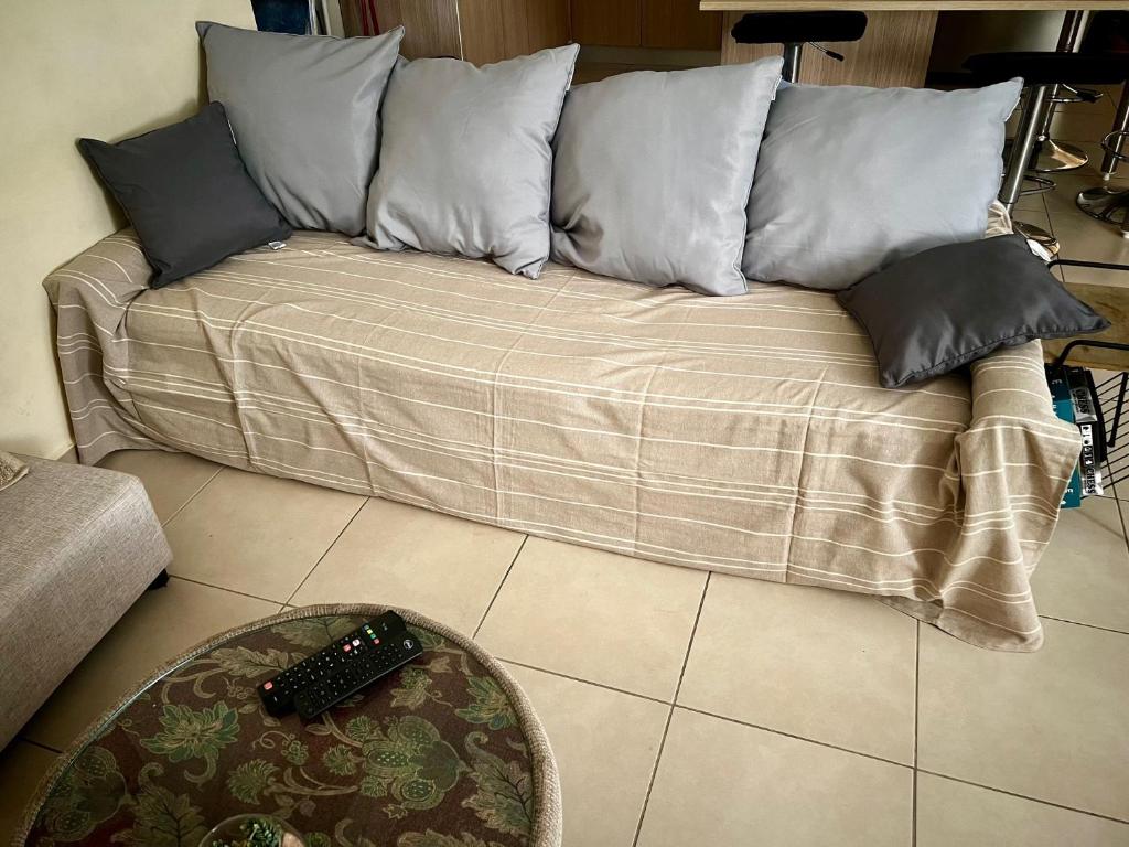 Posezení v ubytování Cosy and modern flat in Mauritius