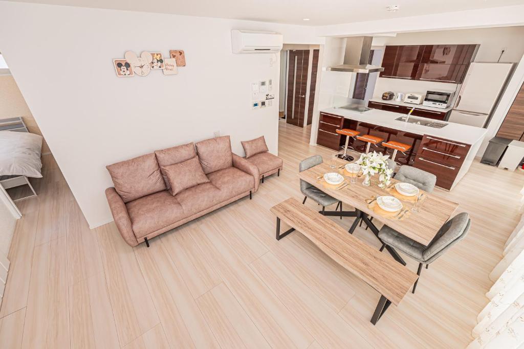 Virtuvė arba virtuvėlė apgyvendinimo įstaigoje New Open! Collab House 富士山眺望 送迎無料 BBQ 器具無料貸出