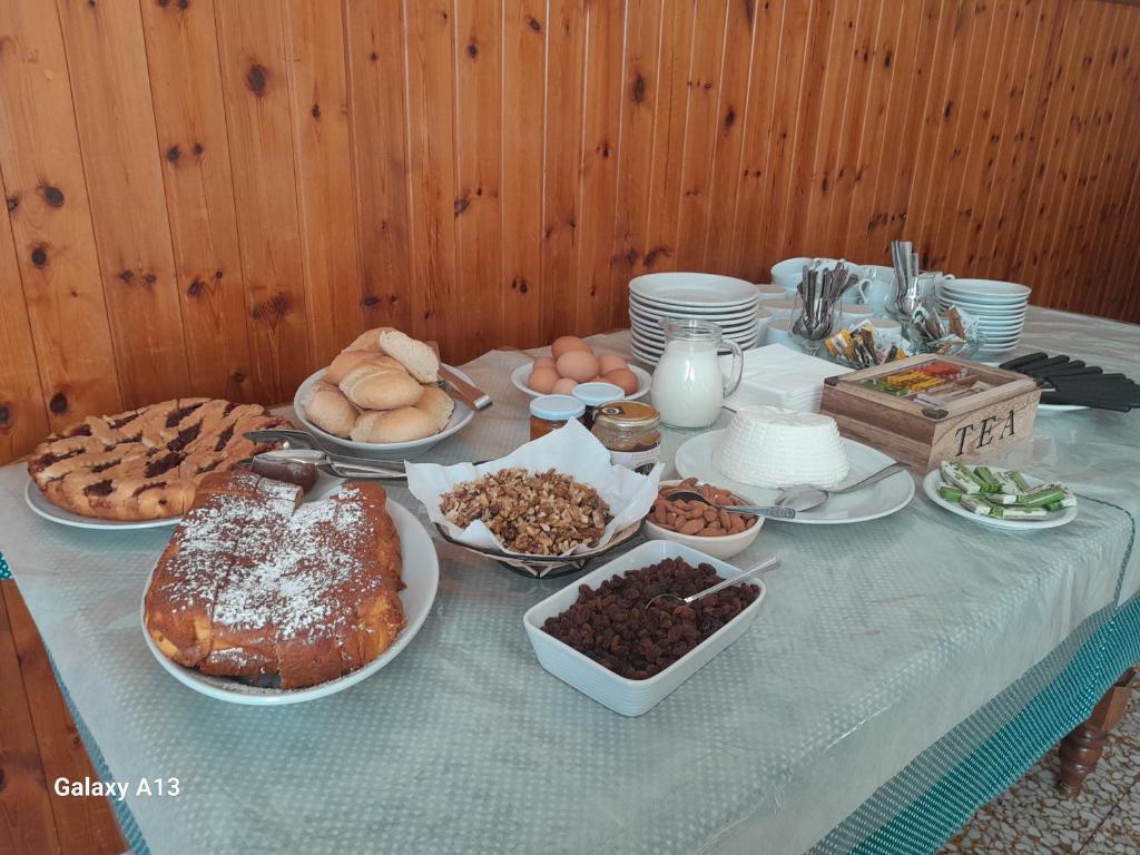 a table with many different types of food on it at Antichi Sapori da Speranza in Gavoi