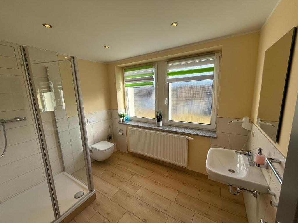 Koupelna v ubytování Aparthotel Rotheul