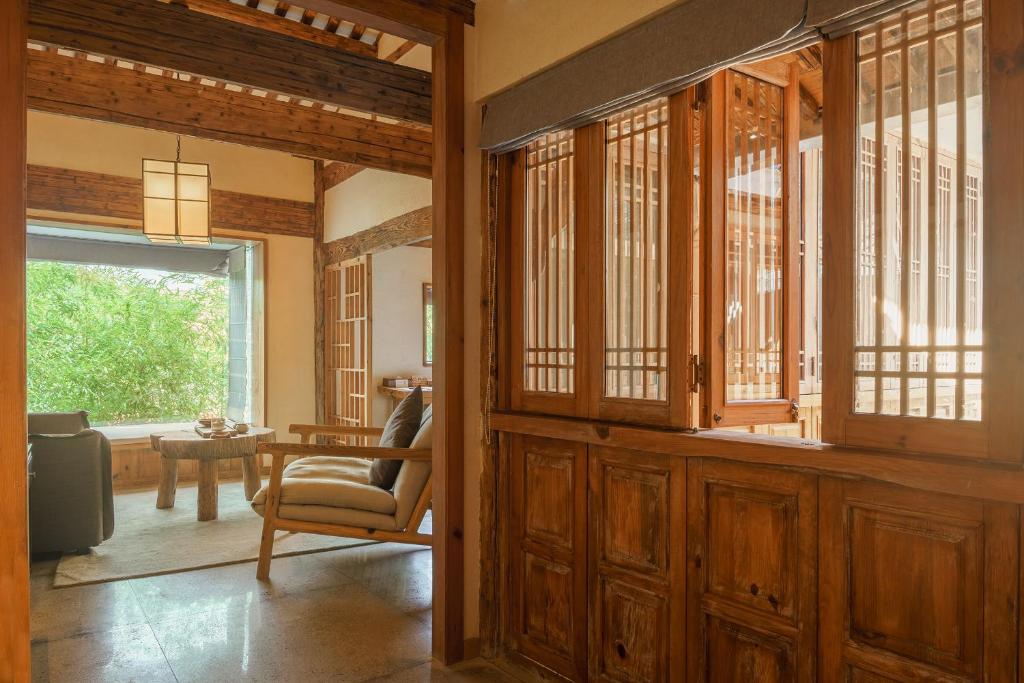 Posezení v ubytování Huangshan Shanshui Boutique Hotel Liyang Scenic Area
