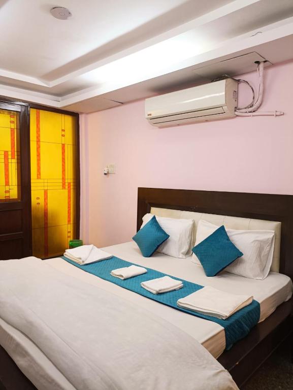 Postel nebo postele na pokoji v ubytování Hotel Blueberry
