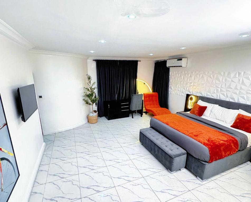 TV a/nebo společenská místnost v ubytování HIS Dulce Apartments