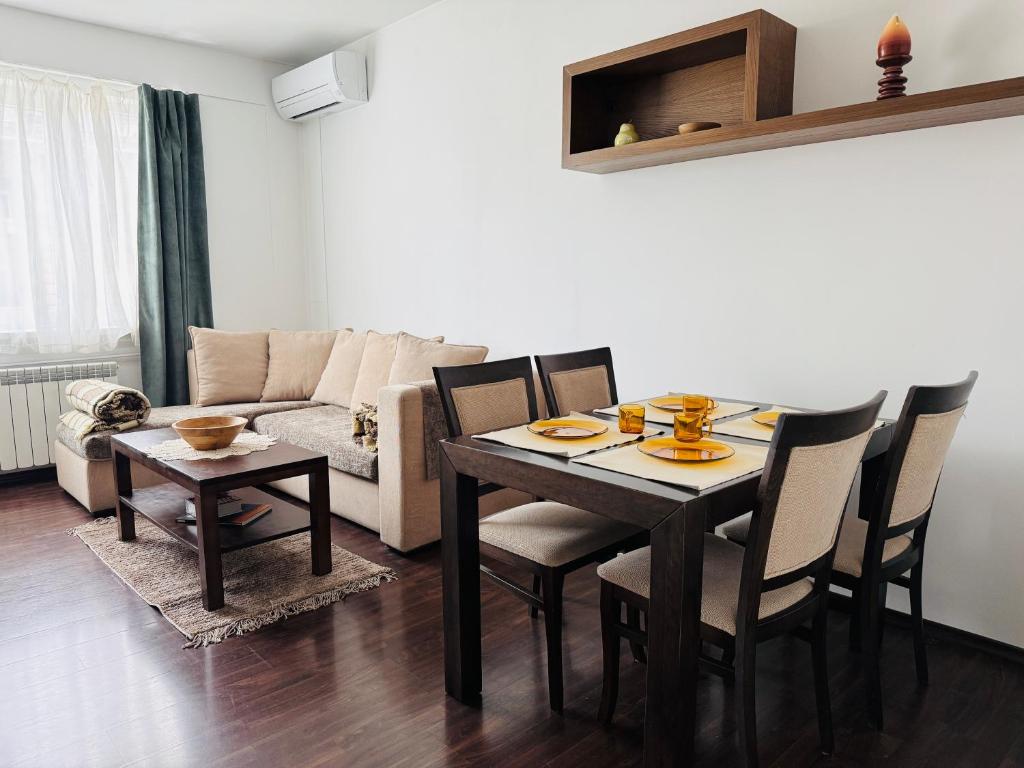 Posezení v ubytování Central Springs Apartment