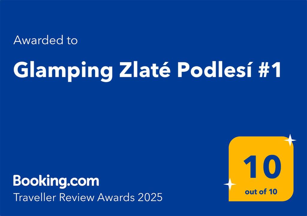 Certifikát, hodnocení, plakát nebo jiný dokument vystavený v ubytování Glamping Zlaté Podlesí #1